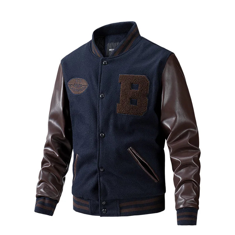 King Letter Patched Varsity Jacket