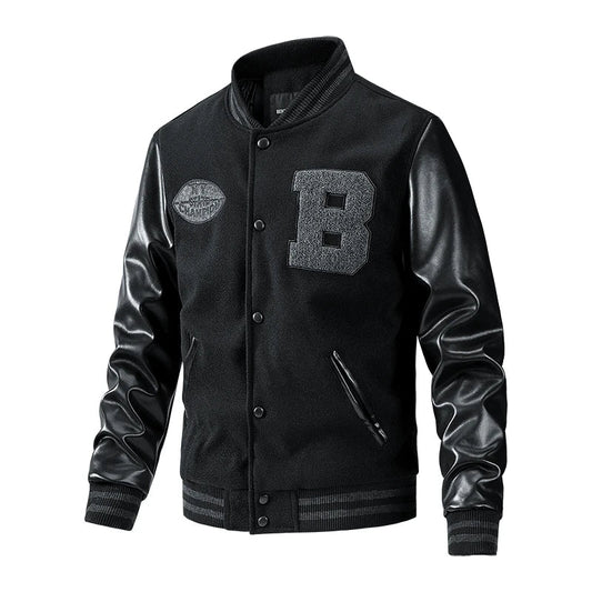 King Letter Patched Varsity Jacket